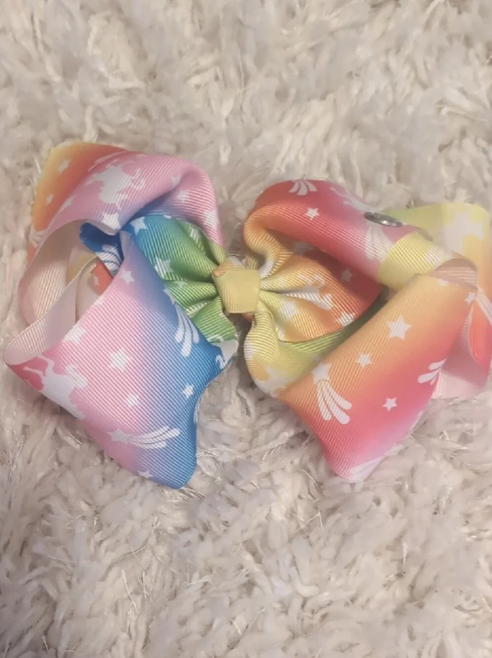 Kids Jojo Siwa Rainbow & Pattern Hair Bow Set - Multicolor